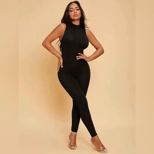 Elegant Black Sleeveless Jumpsuit